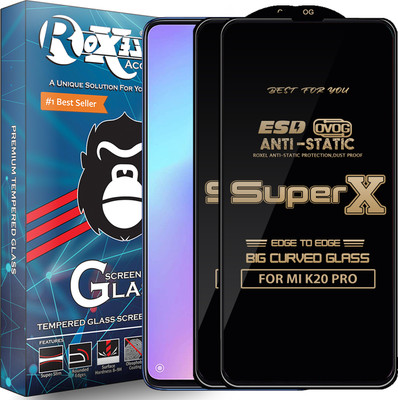 Roxel Edge To Edge Tempered Glass for Mi K20 Pro(Pack of 2)