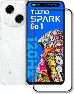 INFINITYWORLD Edge To Edge Tempered Glass for Tecno Spark Go 1(Pack of 1)