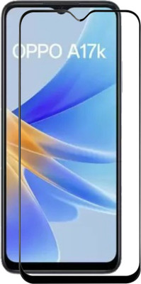 DMJHP Edge To Edge Tempered Glass for Oppo A17K(Pack of 1)