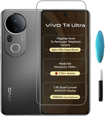 Chronic Edge To Edge Tempered Glass for vivo T4 Ultra 5G(Pack of 1)