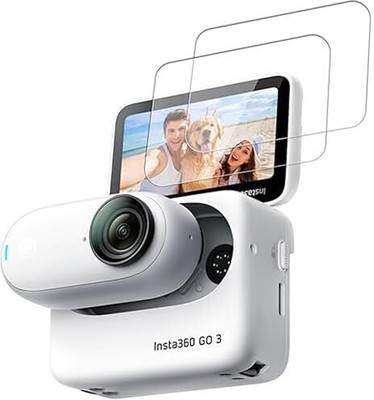 YOUTH MOBI Edge To Edge Tempered Glass for Insta 360 Go 3 / Insta 360 Go 3s (Action Camera)(2 P'cs Set)(Pack of 1)