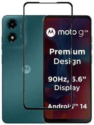 Fablue Edge To Edge Tempered Glass for Moto G04, MOTOROLA G04, MOTOROLA Moto G04(Pack of 1)