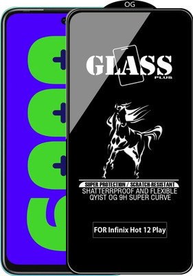 Qyist Edge To Edge Tempered Glass for INFINIX HOT 12 PLAY(Pack of 1)