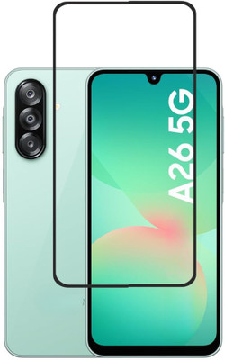 ISAAK Edge To Edge Tempered Glass for Samsung Galaxy A26 5G, Edge to Edge, Full Glue Tempered Glass(Pack of 1)
