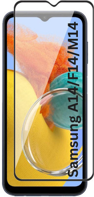 SDH CARE Edge To Edge Tempered Glass for Samsung A14 5G, Samsung M14 5G, Samsung F14 5G, 2.5D Curved Edge Premium Tempered Glass for Ultimate Protection(Pack of 1)