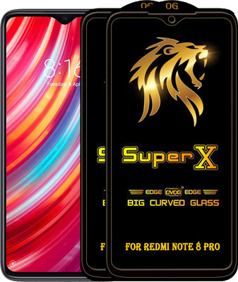 PFOAM Edge To Edge Tempered Glass for REDMI NOTE 8 PRO(Pack of 2)