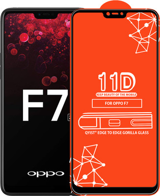 Qyist Edge To Edge Tempered Glass for OPPO F7(Pack of 1)