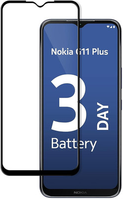 Bodoma Edge To Edge Tempered Glass for Nokia G11 Plus/Nokia C21 Plus(Pack of 1)