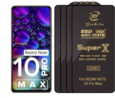 GDMA Edge To Edge Tempered Glass for MI NOTE 10 PRO MAX(Pack of 4)