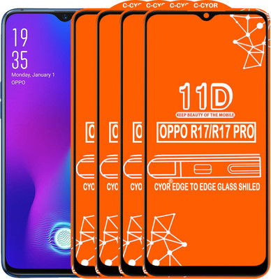 CYOR Edge To Edge Tempered Glass for OPPO R17(Pack of 4)