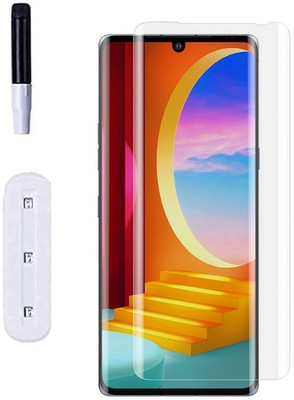 A-Allin1 Edge To Edge Tempered Glass for LG Velvet, UV Temper Glass Edge to Edge HD Quality Full Screen Coverage With UV Full Glue(Pack of 1)