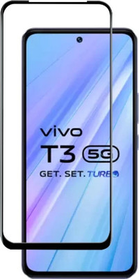 SRT Edge To Edge Tempered Glass for vivo T3 5G(Pack of 1)