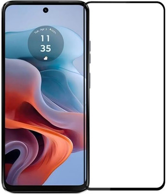 O2MG Edge To Edge Tempered Glass for Motorola G34 5G(Pack of 1)