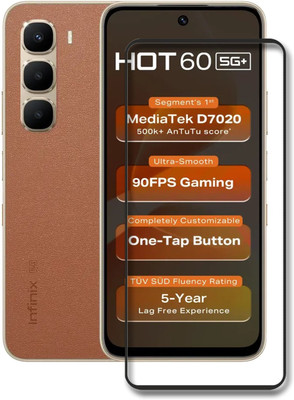 INFINITYWORLD Edge To Edge Tempered Glass for Infinix Hot 60 5G+(Pack of 1)