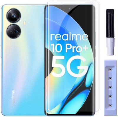 OneTech Edge To Edge Tempered Glass for Realme 10 Pro Plus 5G 9H Hardness, UV Screen Protector(Pack of 1)
