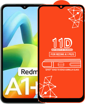 Qyist Edge To Edge Tempered Glass for Redmi A1 Pius(Pack of 1)