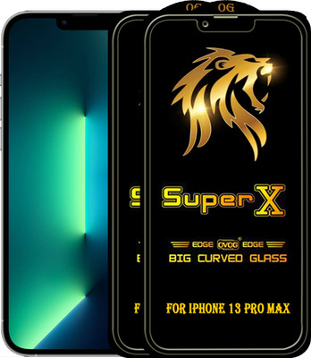PFOAM Edge To Edge Tempered Glass for APPLE IPHONE 13 PRO MAX(Pack of 2)