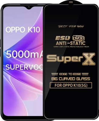 Qyist Edge To Edge Tempered Glass for OPPO K10(5G)(Pack of 1)