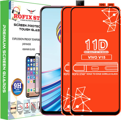 Rofix star Edge To Edge Tempered Glass for VIVO V15(Pack of 2)