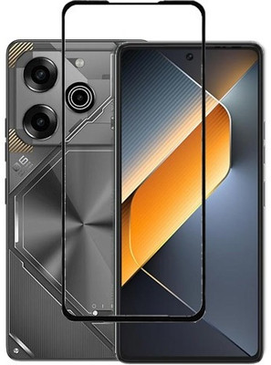 KMPERED Edge To Edge Tempered Glass for TECNO POP 9 5G, TECNO POP 9, tecno pop 9 5g, tecno pop 9(Pack of 1)