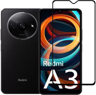 SNMART Edge To Edge Tempered Glass for Poco C61, Redmi A3, Redmi A3x(Pack of 1)