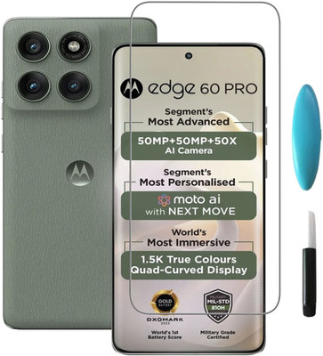 AKSHUD Edge To Edge Tempered Glass for MOTOROLA Edge 60 Pro(Pack of 1)