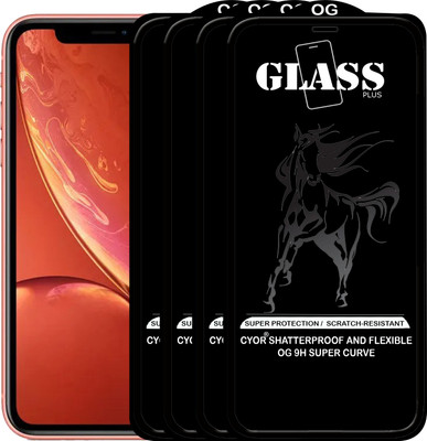 CYOR Edge To Edge Tempered Glass for Apple iPhone XR(Pack of 4)