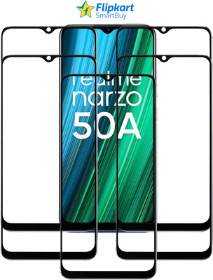Flipkart SmartBuy Edge To Edge Tempered Glass for REALME NARZO 50A(Pack of 5)