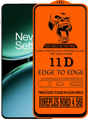 TWIGLO Edge To Edge Tempered Glass for ONEPLUS NORD 4 5G(Pack of 1)