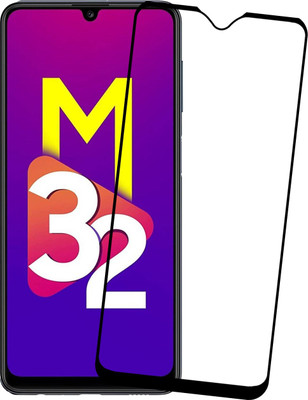 Karpine Edge To Edge Tempered Glass for Samsung Galaxy M32(Pack of 1)