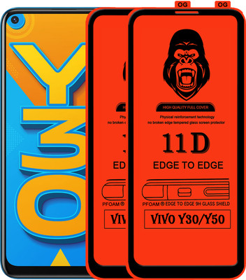 Rofix star Edge To Edge Tempered Glass for VIVO Y50(Pack of 2)