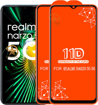 SEVEN7STAR Edge To Edge Tempered Glass for Realme Narzo 50 5G(Pack of 2)