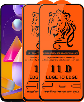 Forego Edge To Edge Tempered Glass for Samsung Galaxy M31s(Pack of 2)