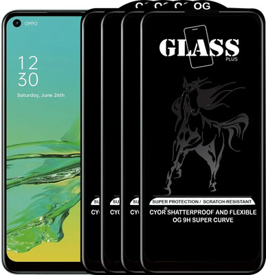 CYOR Edge To Edge Tempered Glass for OPPO A33 2020(Pack of 4)