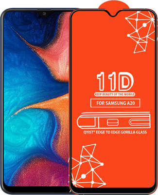 Qyist Edge To Edge Tempered Glass for Samsung Galaxy A20(Pack of 1)