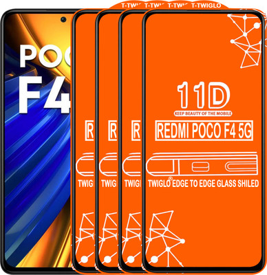Flipkart SmartBuy Edge To Edge Tempered Glass for REDMI POCO F4 5G(Pack of 4)