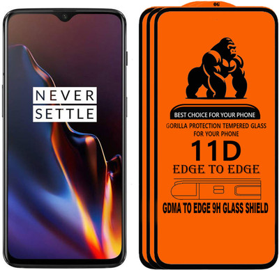 GDMA Edge To Edge Tempered Glass for OnePlus 6T(Pack of 3)