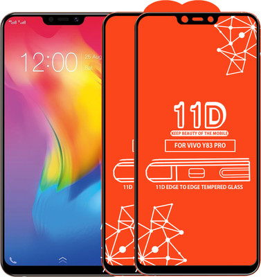 Qyist Edge To Edge Tempered Glass for Vivo Y83 Pro(Pack of 2)