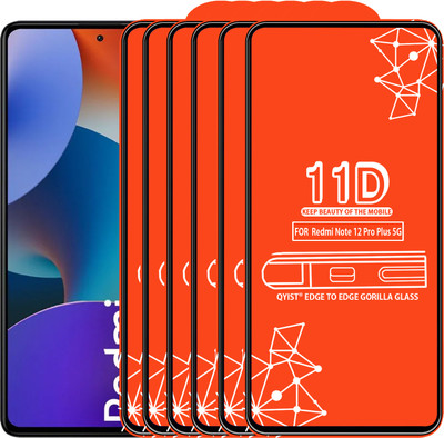 Qyist Edge To Edge Tempered Glass for Redmi Note 12 Pro Plus 5G(Pack of 6)