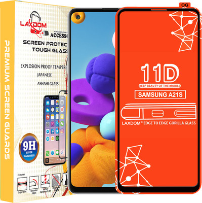 Laxdom Edge To Edge Tempered Glass for SAMSUNG GALAXY A21S(Pack of 1)