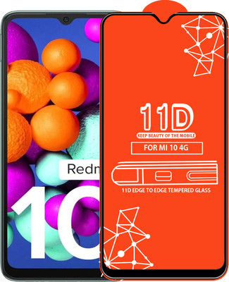 Roxel Edge To Edge Tempered Glass for Mi 10 4G(Pack of 1)