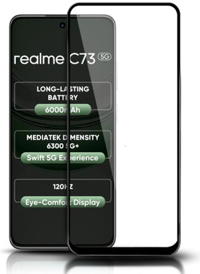 GLOBAL NOMAD Edge To Edge Tempered Glass for realme C73 5G(Pack of 1)