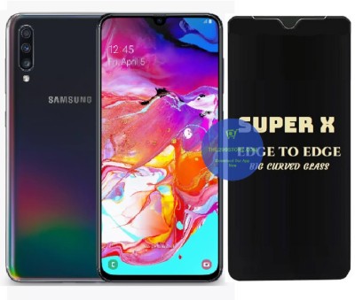 TELESHIELD Edge To Edge Tempered Glass for Samsung Galaxy A70, Super X Edge Glass, Super X Tempered Glass, Super X Screen Protector(Pack of 1)