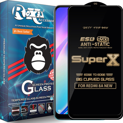 Roxel Edge To Edge Tempered Glass for REDMI 8A NEW(Pack of 1)