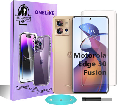 OneLike Edge To Edge Tempered Glass for Motorola Edge 30 Fusion(Pack of 1)
