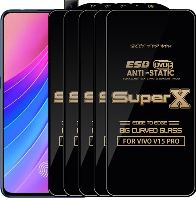 Roxel Edge To Edge Tempered Glass for VIVO V15 PRO(Pack of 5)