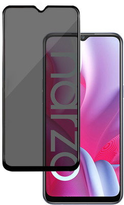 HUPSHY Edge To Edge Tempered Glass for realme Narzo 20A(Pack of 1)