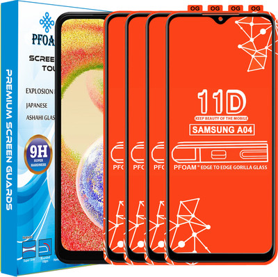 PFOAM Edge To Edge Tempered Glass for SAMSUNG GALAXY A04(Pack of 4)