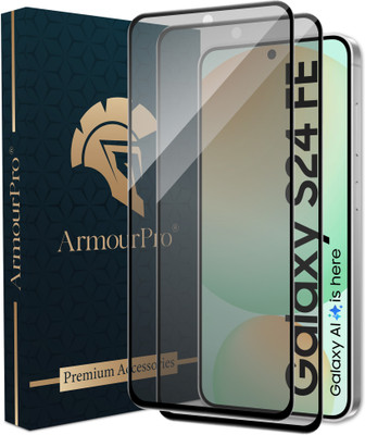 ArmourPro Edge To Edge Tempered Glass for Samsung Galaxy S24 FE 5G, Samsung S24 FE 5G, Samsung S24 FE, Matte Finish Glass(Pack of 2)