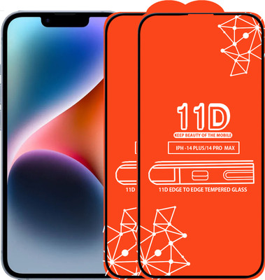 Qyist Edge To Edge Tempered Glass for Iphone 14 Plus(Pack of 2)